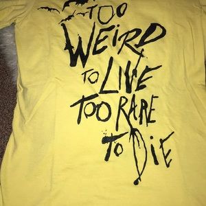Tops - Hunter s Thompson quote yellow t shirt Tops - Hunter s Thompson quote yellow t shirt